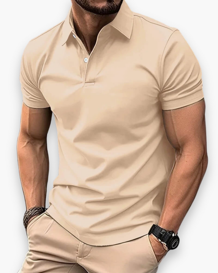 Men's Breathable Short Sleeve Polo Shirt Summer Smart Casual - Image 6