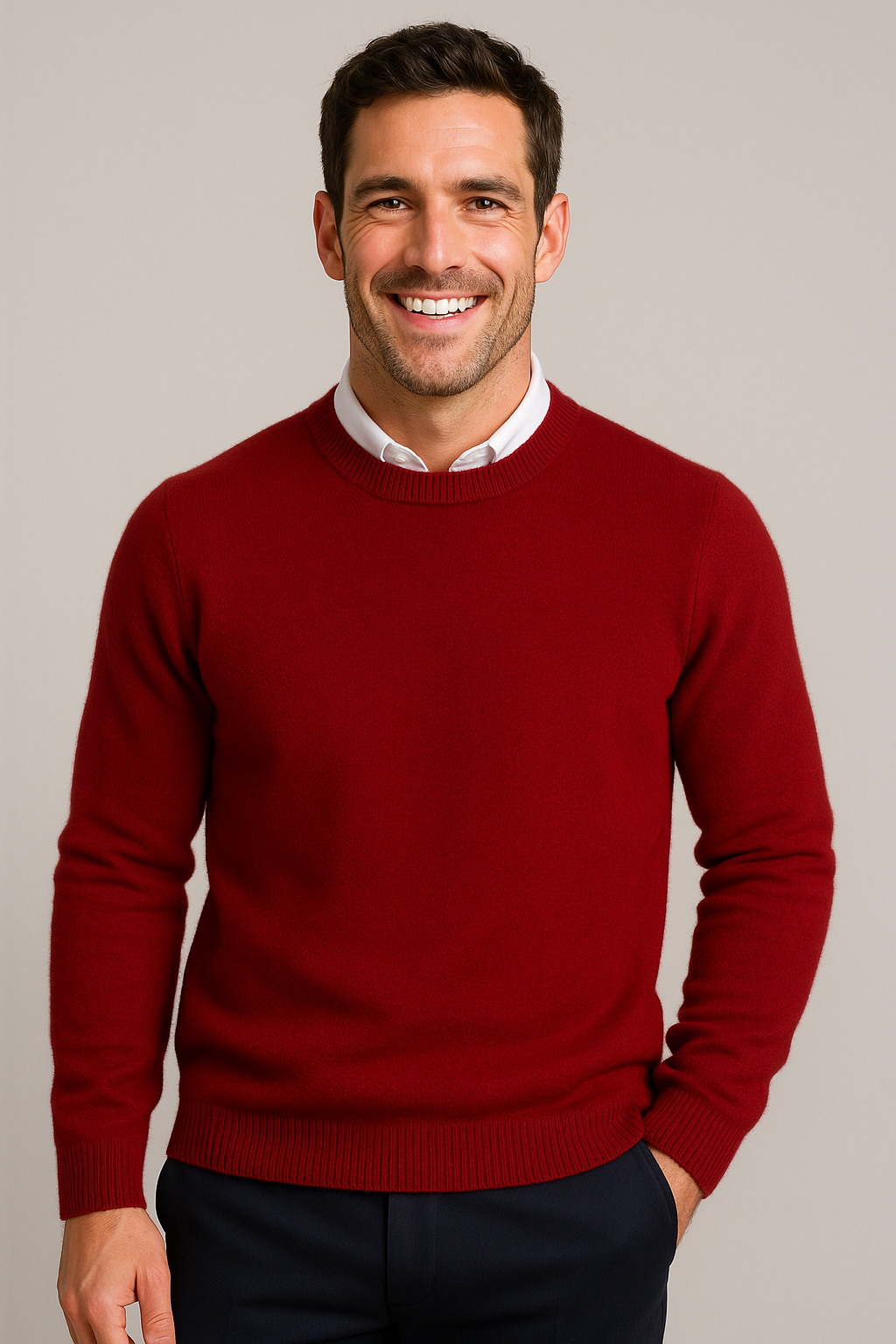 Herren Pullover mit Rundhals | Klassischer Strickpullover, vielseitig für Business & Freizeit - Image 5