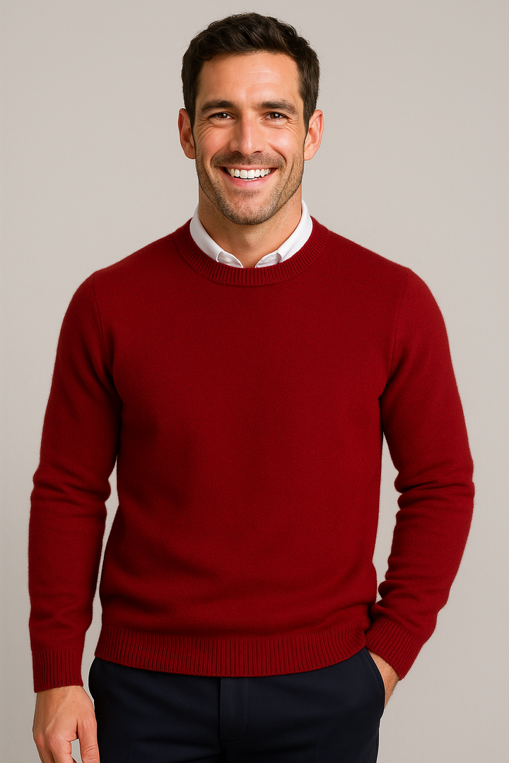 Herren Pullover mit Rundhals | Klassischer Strickpullover, vielseitig für Business & Freizeit - Image 5