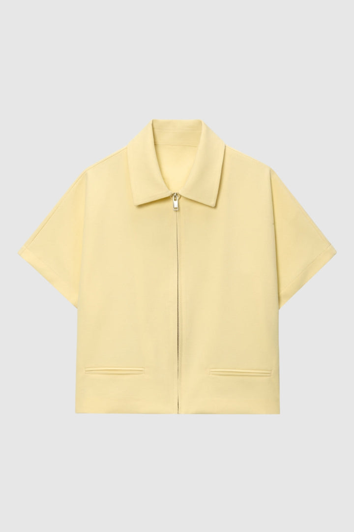 Enique - Cropped Damenjacke Mit Revers
