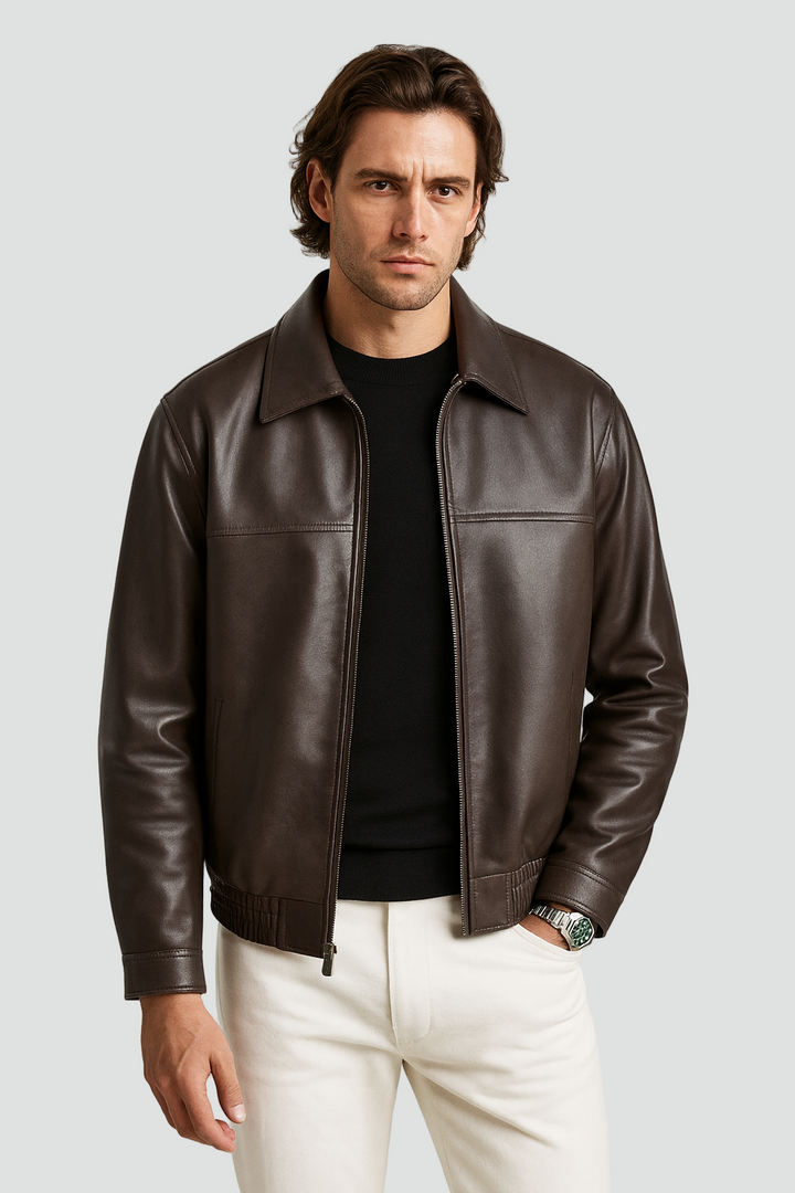 Herrenjacke Oversized mit Stehkragen – Streetwear Jacke Herren mit Reißverschluss - Image 2