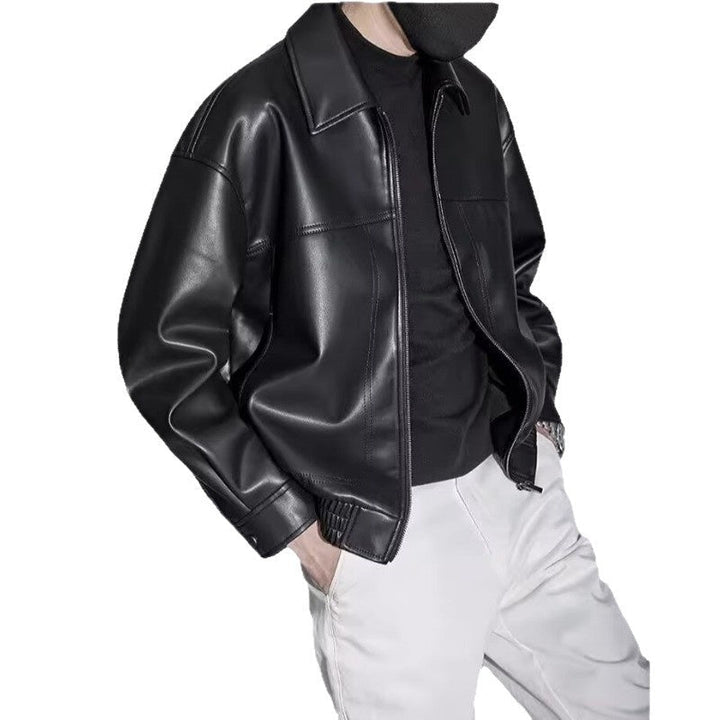 Herrenjacke Oversized mit Stehkragen – Streetwear Jacke Herren mit Reißverschluss - Image 5
