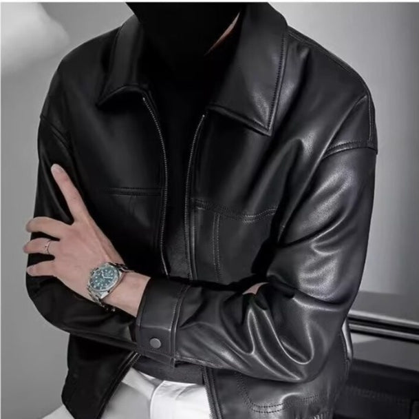 Herrenjacke Oversized mit Stehkragen – Streetwear Jacke Herren mit Reißverschluss - Image 6