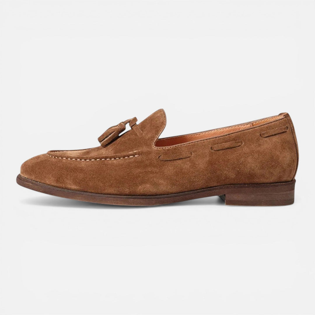 Carson - Herren Nubukleder Tassel Loafer Slipper