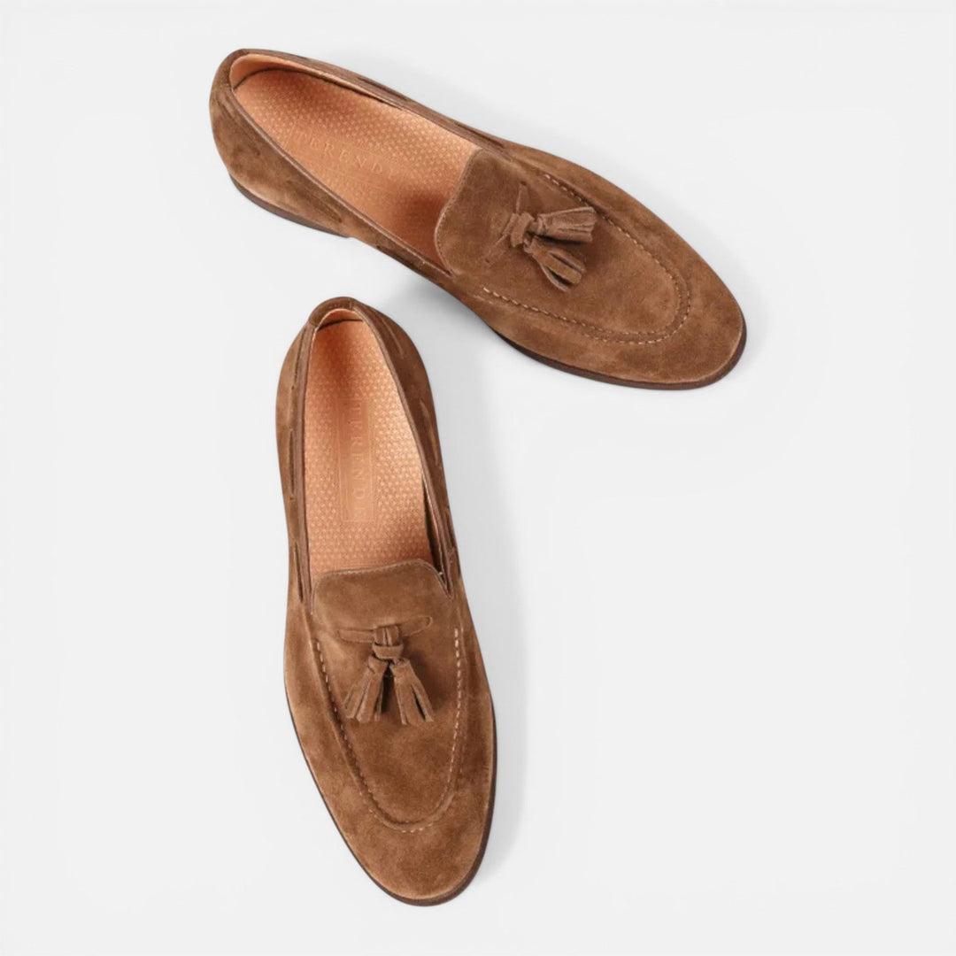 Carson - Herren Nubukleder Tassel Loafer Slipper