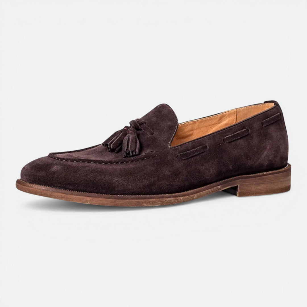 Carson - Herren Nubukleder Tassel Loafer Slipper