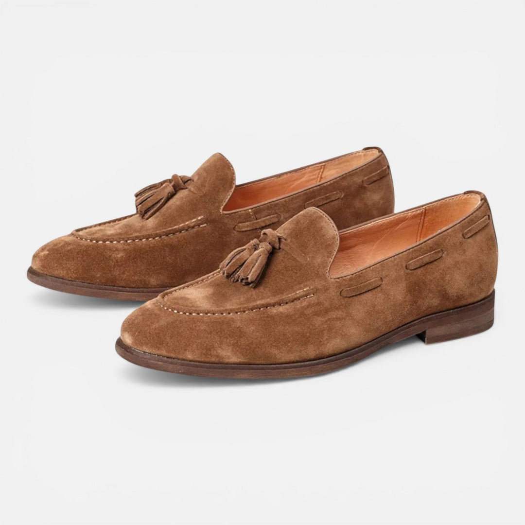 Carson - Herren Nubukleder Tassel Loafer Slipper