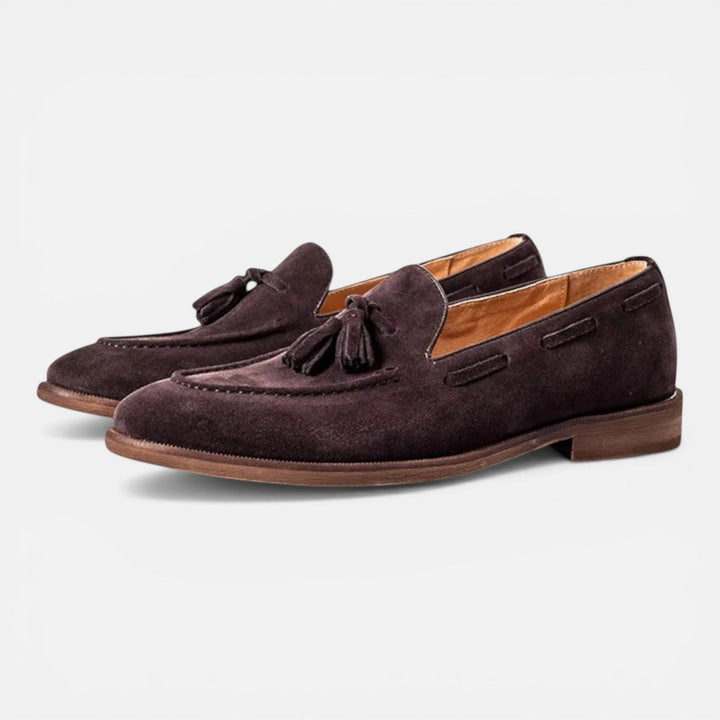 Carson - Herren Nubukleder Tassel Loafer Slipper