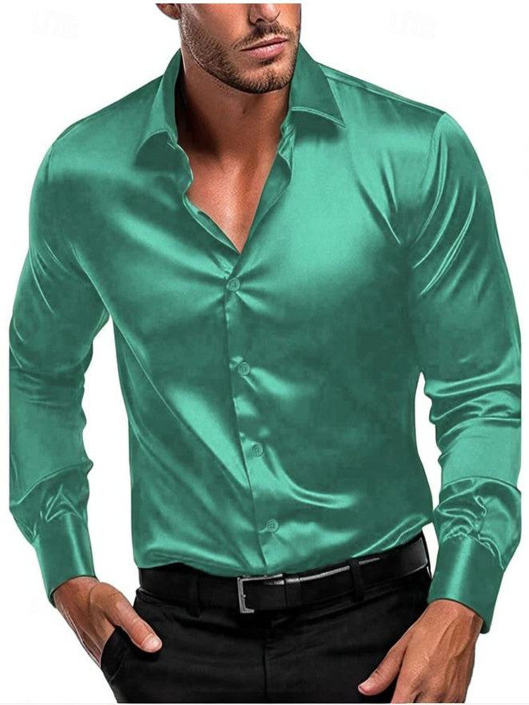 Luxuriöses Herren-Seidenhemd | Eleganter italienischer Kragen, atmungsaktiver Stoff - Image 6