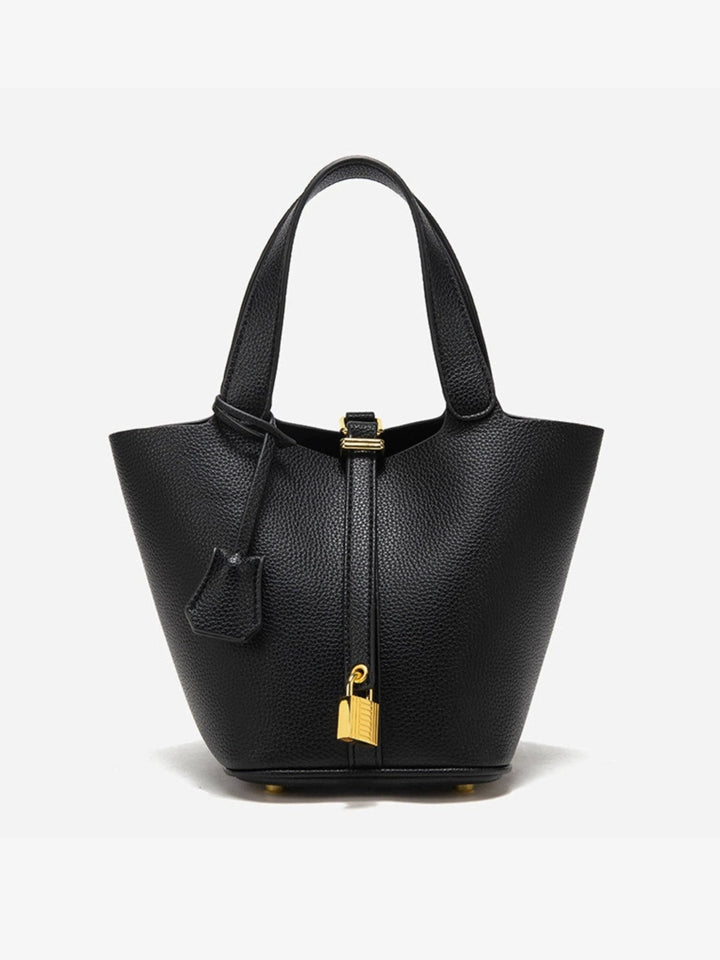 Vicarah - Leder Bucket Bag Taupe
