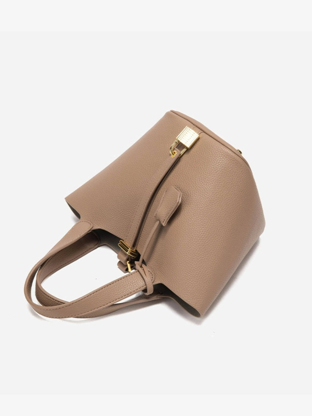 Vicarah - Leder Bucket Bag Taupe