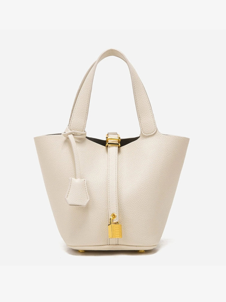 Vicarah - Leder Bucket Bag Taupe