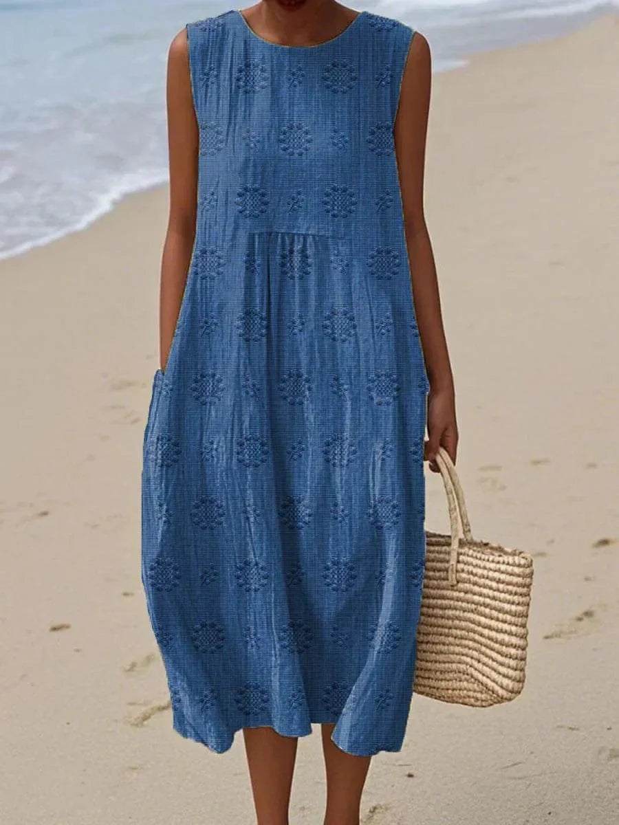 Women Flowy Maxi Dress Casual Elegant Summer - Image 2