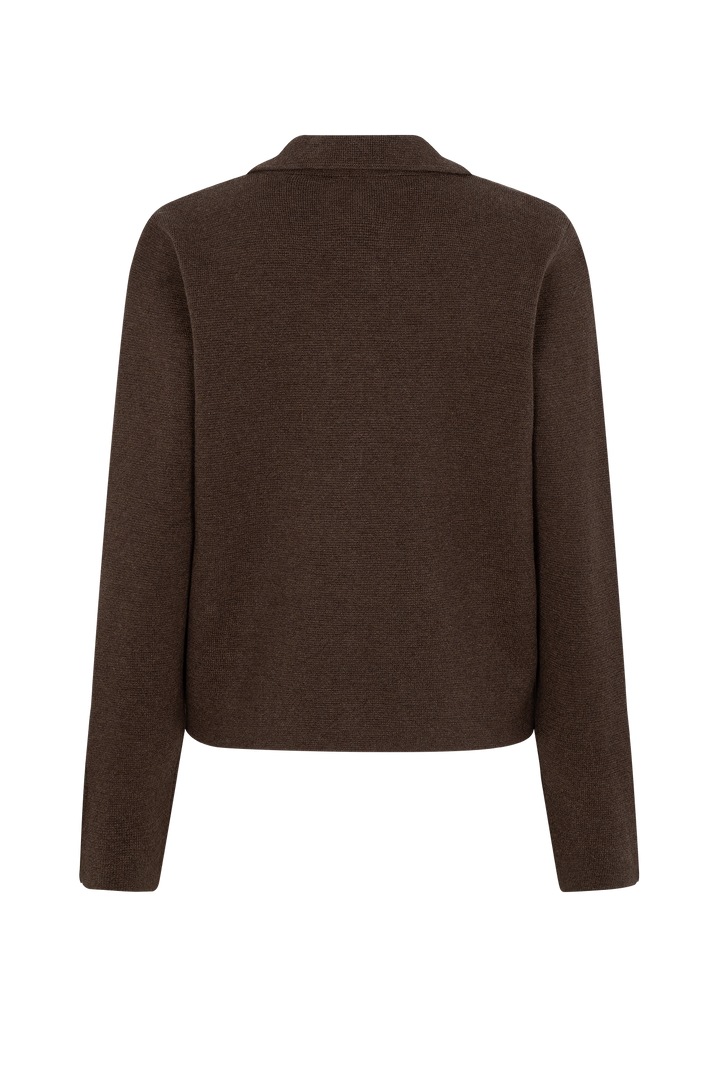 Strickblazer Damen elegant mit Revers & Knopfleiste – Blazerjacke für Business & Abend - Image 2