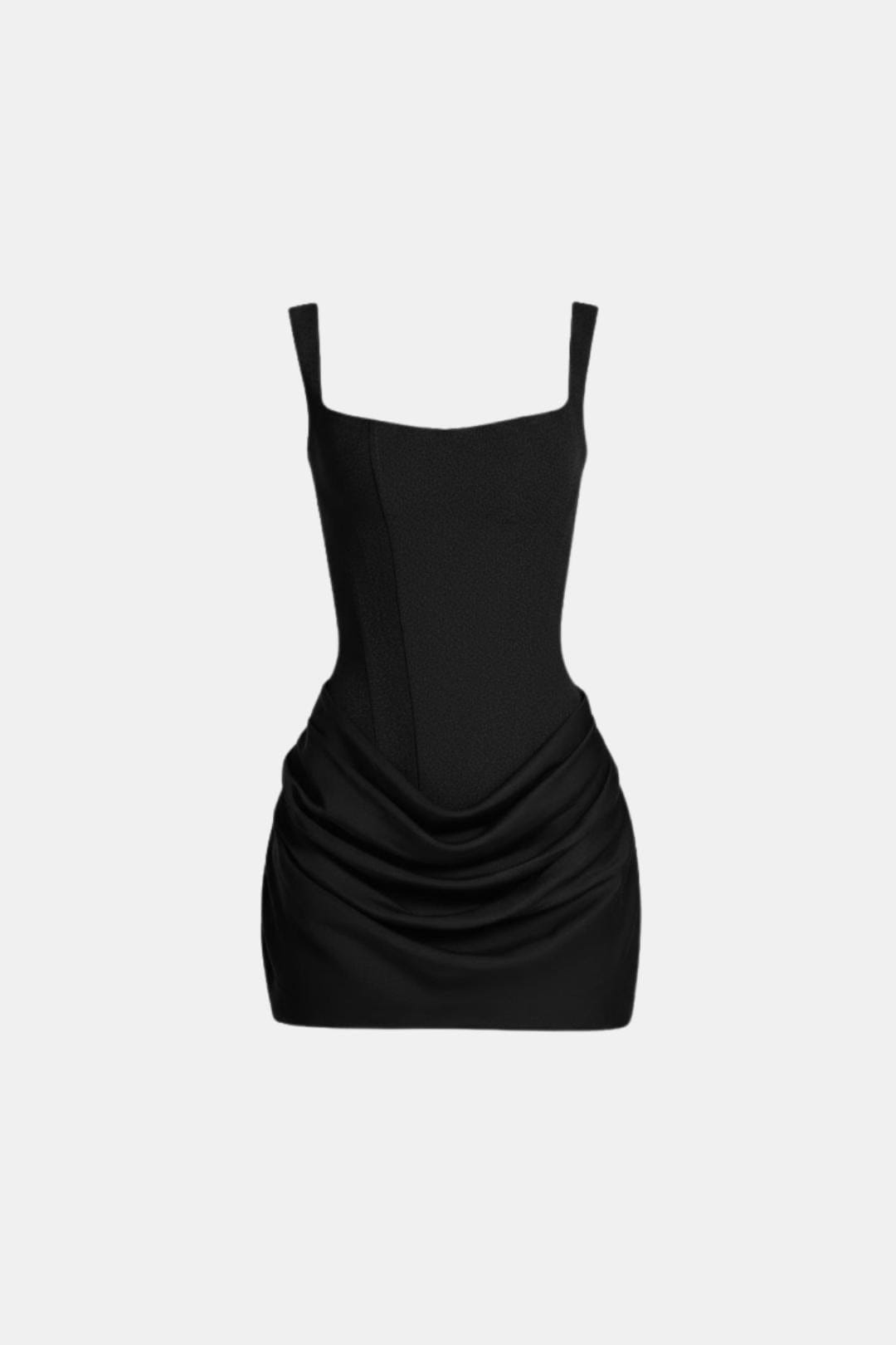 Melyra - Mini Kleid Mit Korsettform Und Eckigem Ausschnitt
