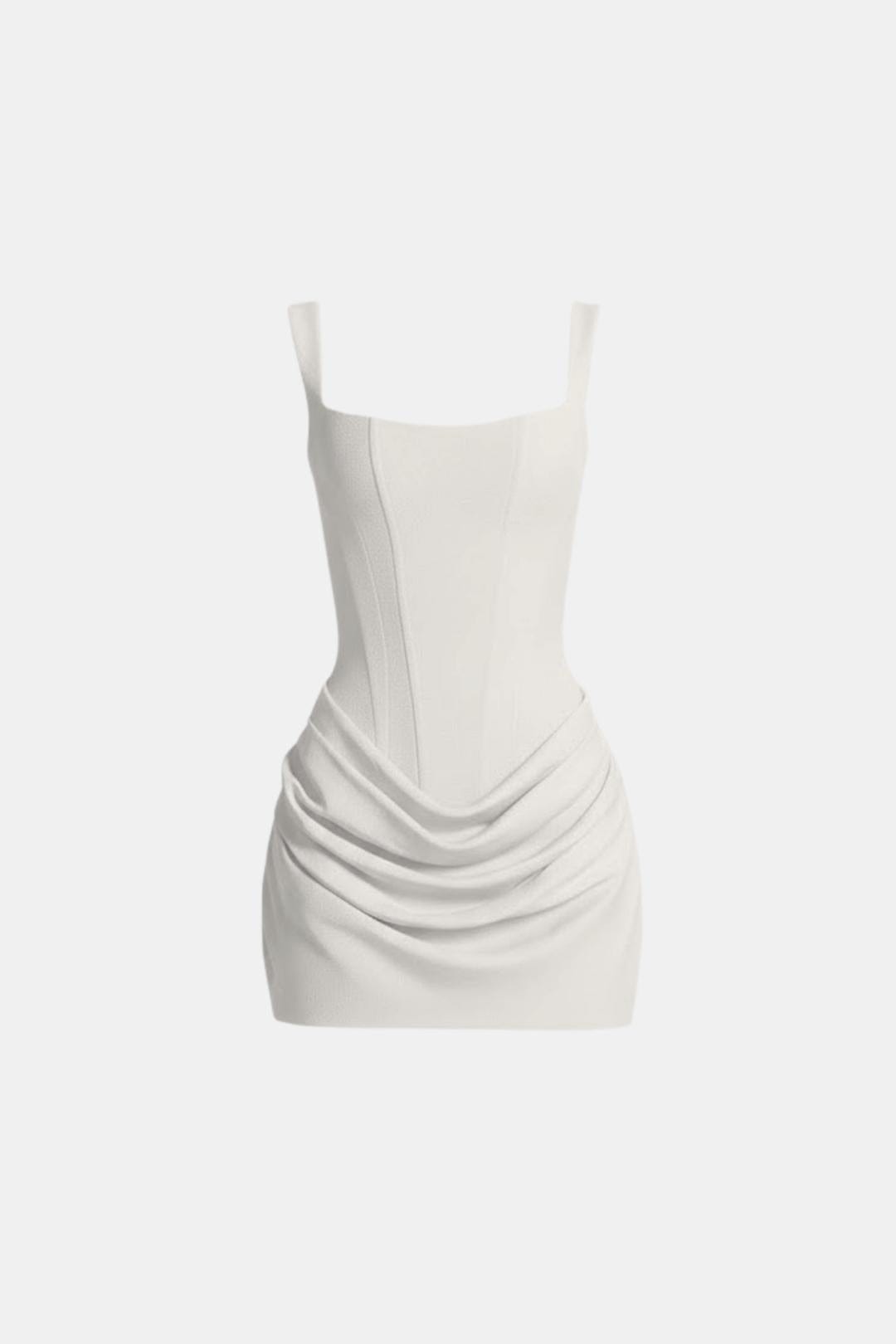 Melyra - Mini Kleid Mit Korsettform Und Eckigem Ausschnitt