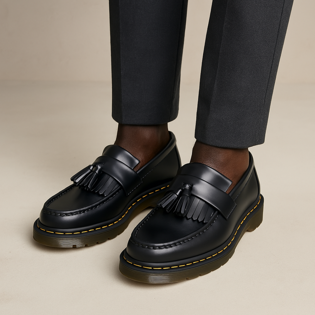 Henvaro - Leder Tassel Loafer Slip On Herren