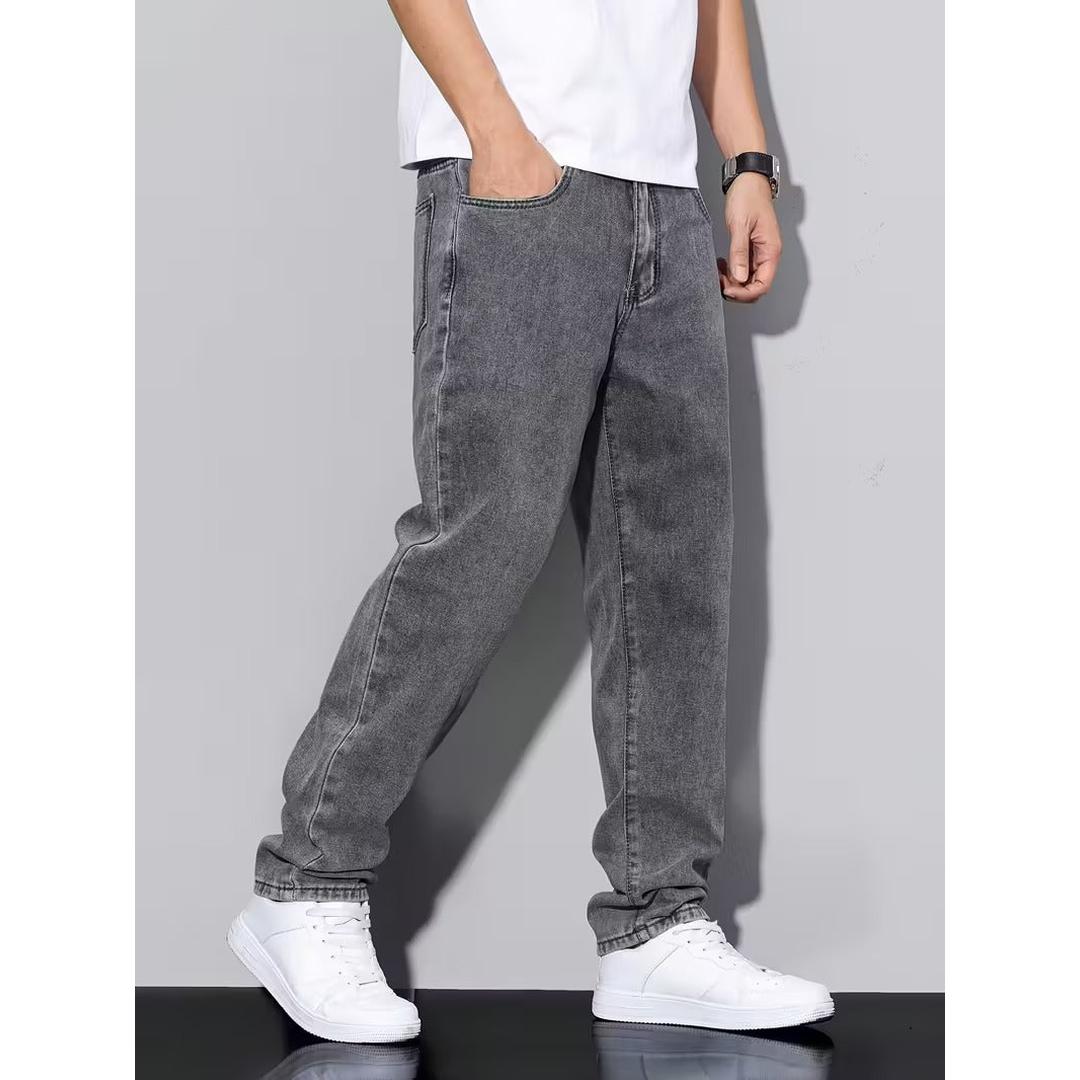 Corvyn - Herren Jeans Gerade Passform Lang