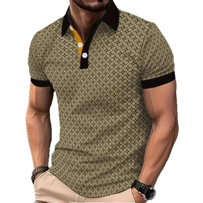 Vicarno - Herren Gestreiftes Polo Shirt Atmungsaktiv