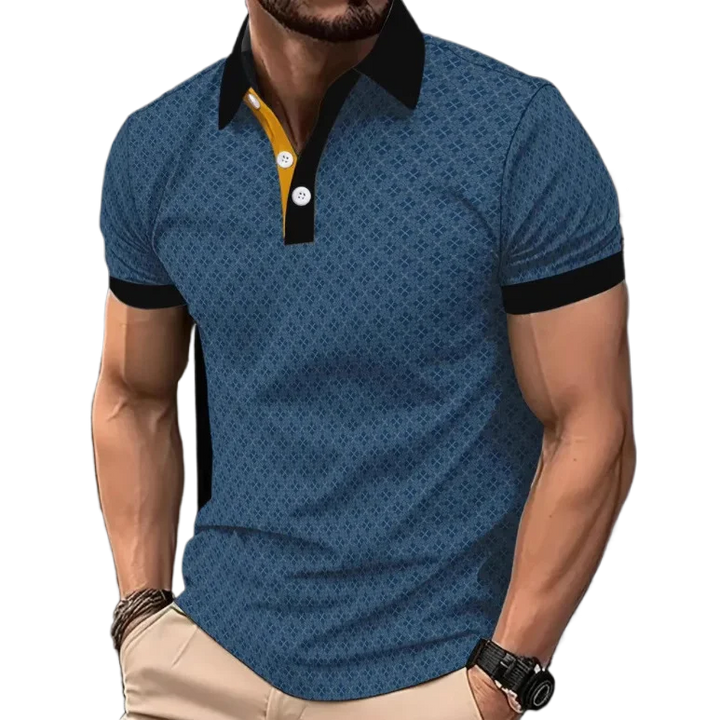 Vicarno - Herren Gestreiftes Polo Shirt Atmungsaktiv