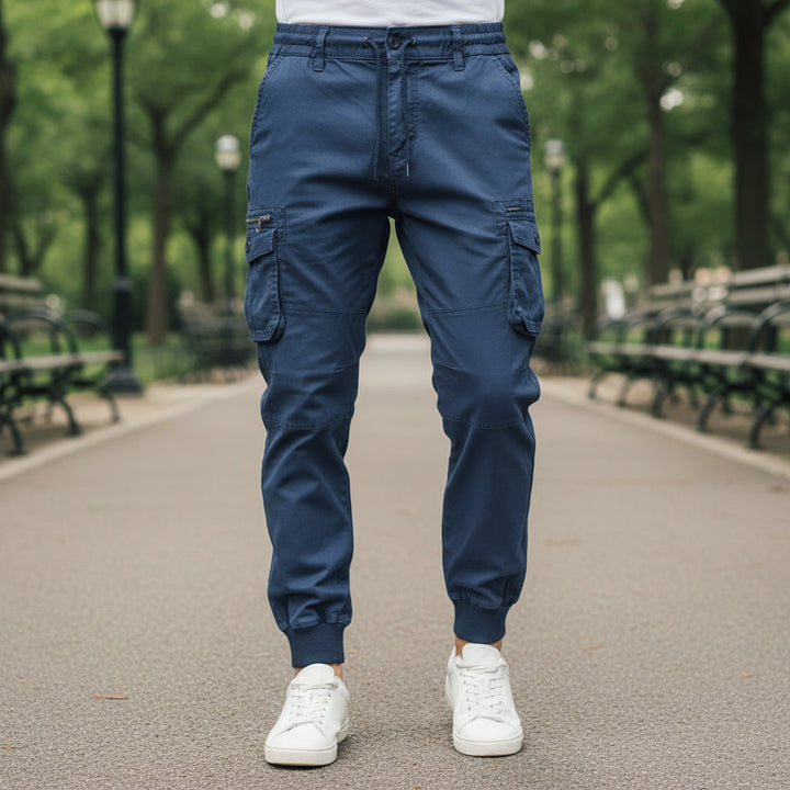 Draven - Herren Cargo Hose Relaxed Fit Funktionale Seitentaschen