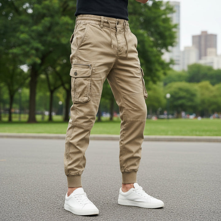 Draven - Herren Cargo Hose Relaxed Fit Funktionale Seitentaschen