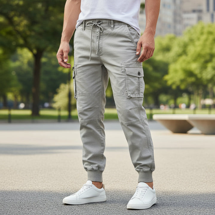 Draven - Herren Cargo Hose Relaxed Fit Funktionale Seitentaschen