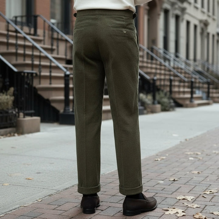 Alceo - Men's Classic Fabric Pants Timeless Everyday Style
