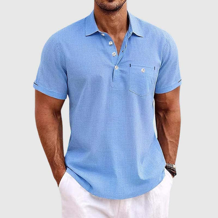 Lenviro – Leinen Polohemd Herren