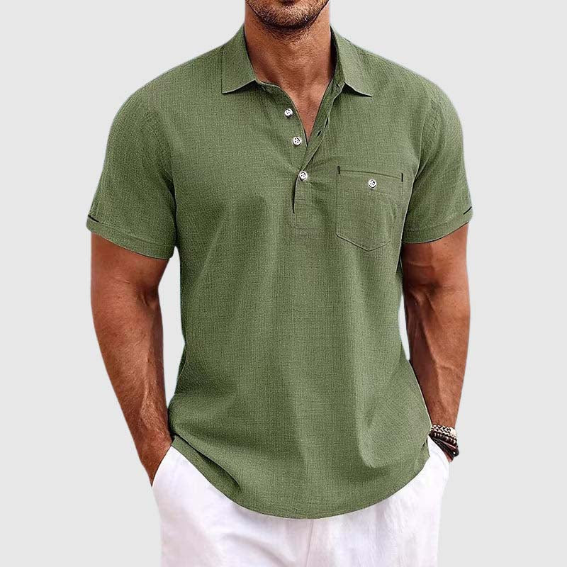 Lenviro – Leinen Polohemd Herren