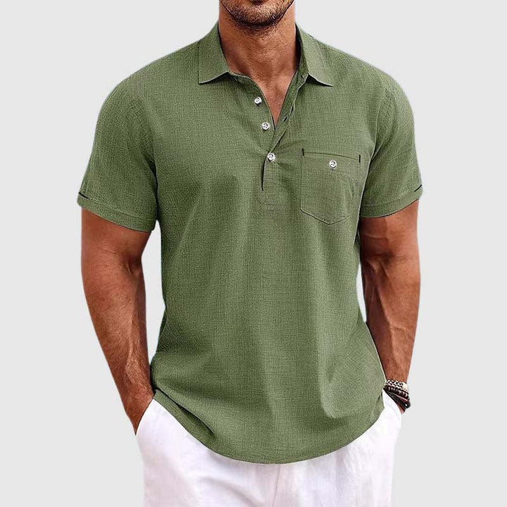Lenviro – Leinen Polohemd Herren