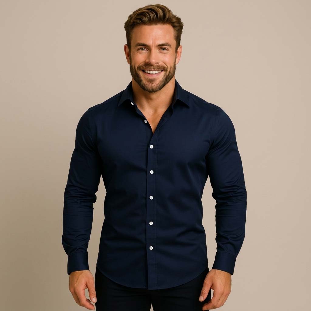 Valerio – Knitterfreies Langarm Hemd Herren