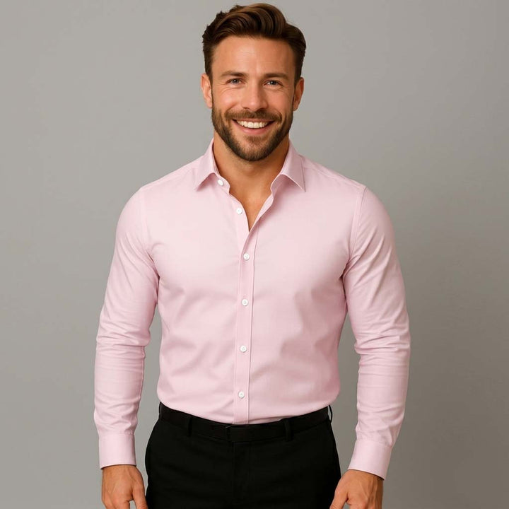 Valerio – Knitterfreies Langarm Hemd Herren