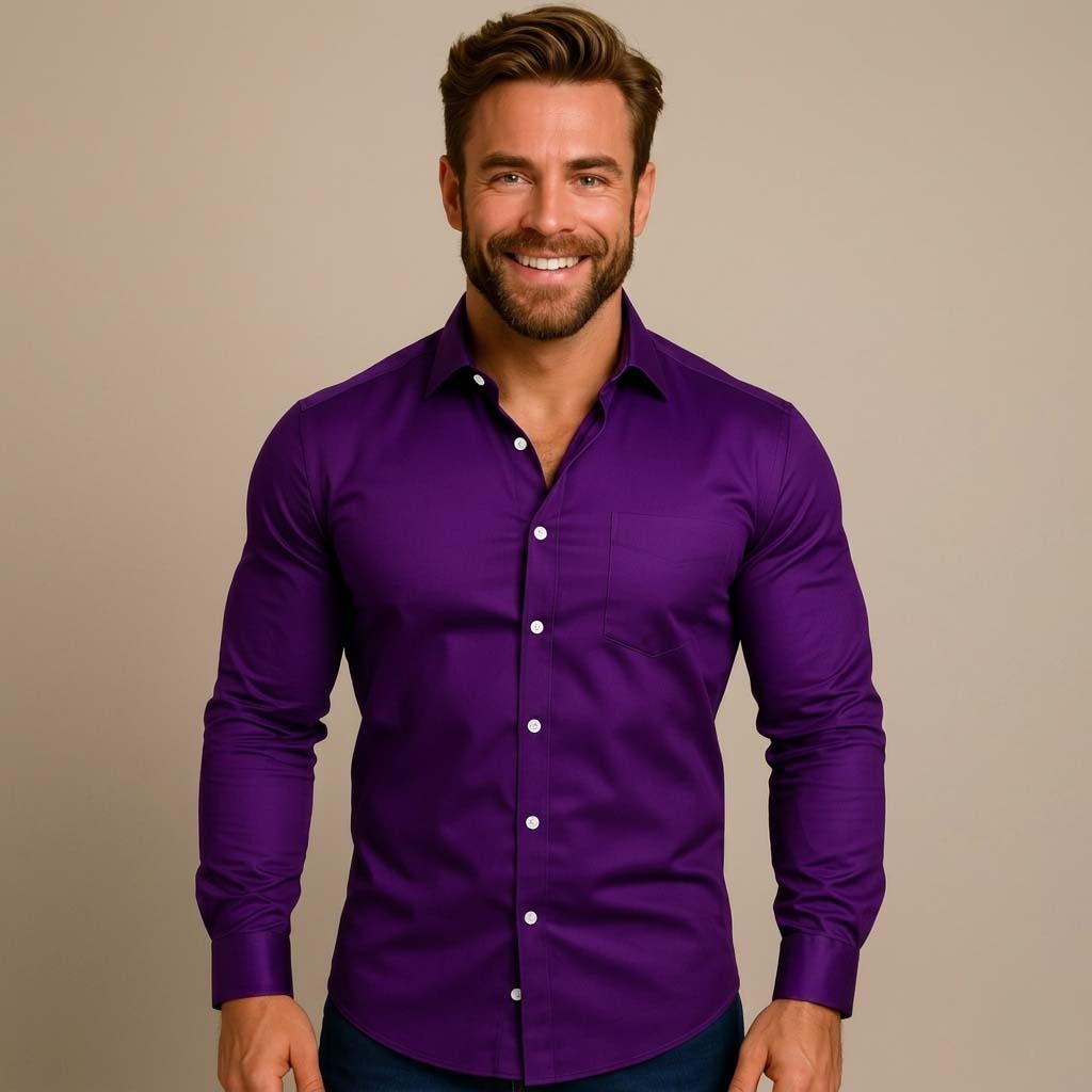 Valerio – Knitterfreies Langarm Hemd Herren