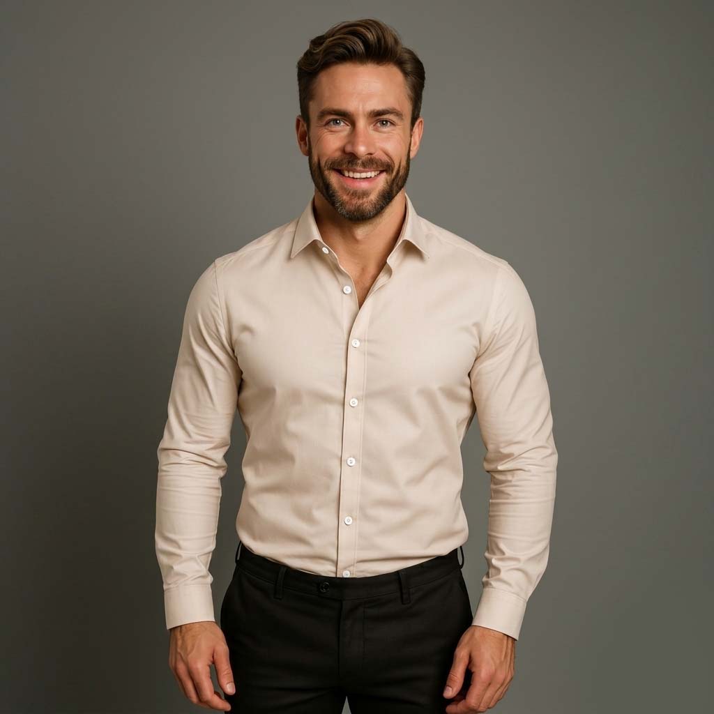 Valerio – Knitterfreies Langarm Hemd Herren