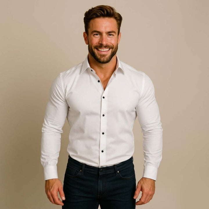 Valerio – Knitterfreies Langarm Hemd Herren
