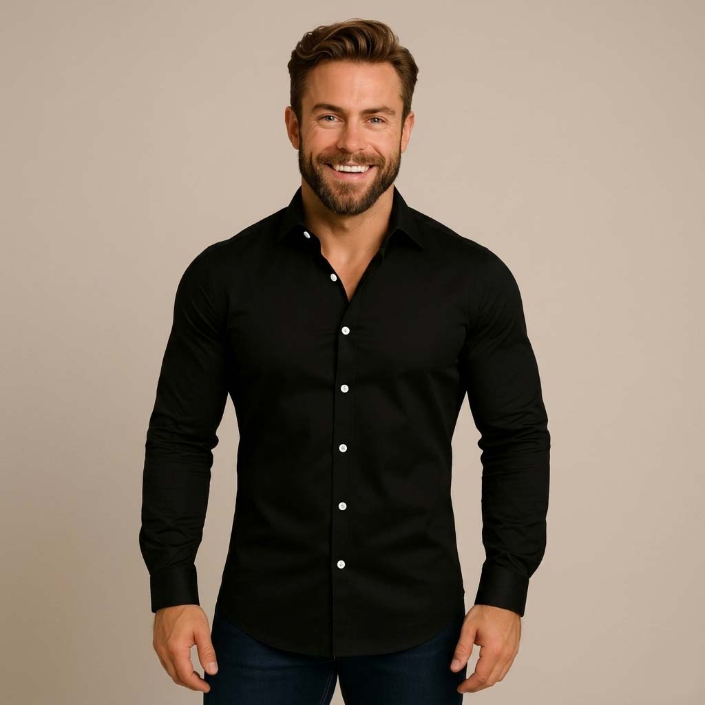 Valerio – Knitterfreies Langarm Hemd Herren