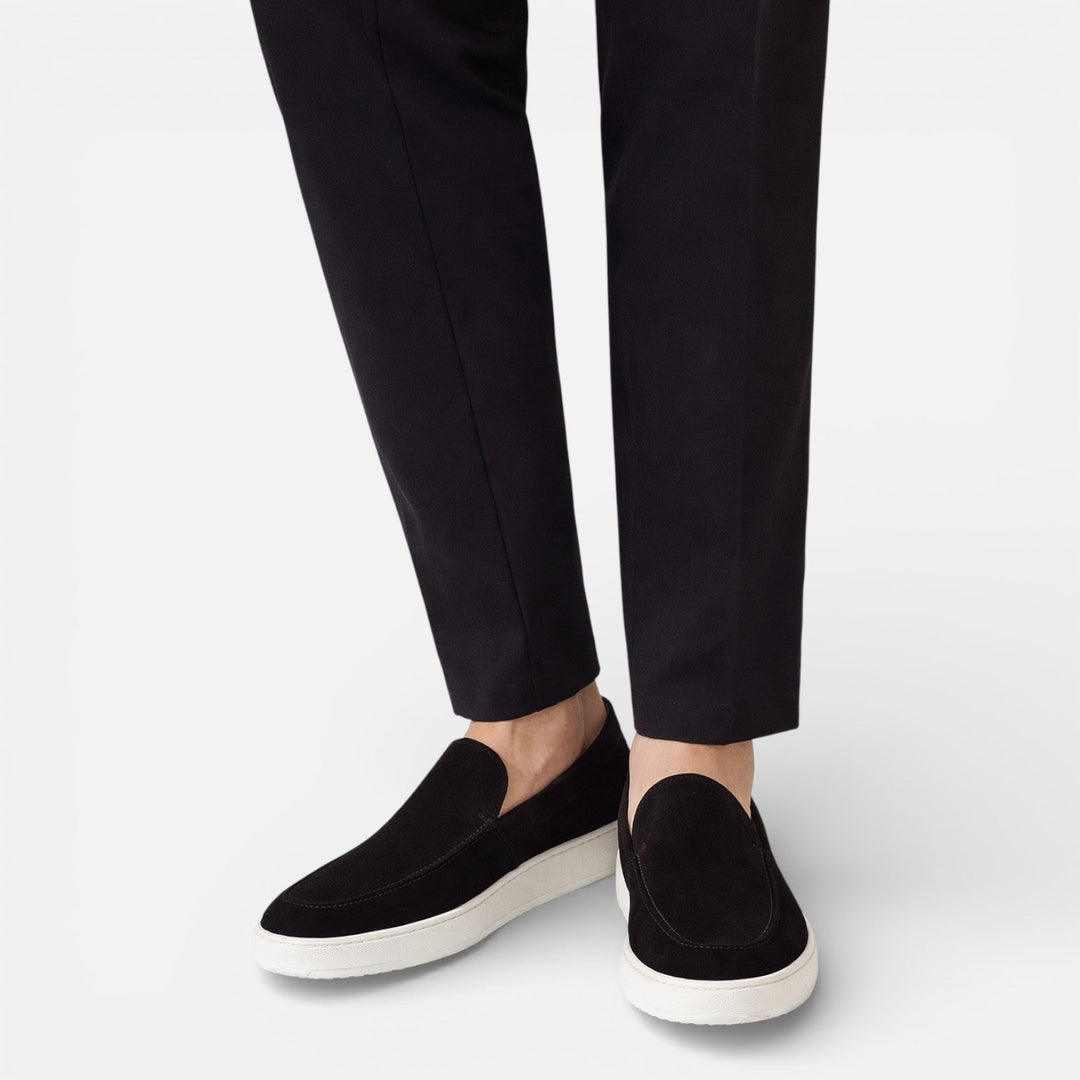Feloran - Herren Wildleder Slipper Komfortabeler Slip On Schuh