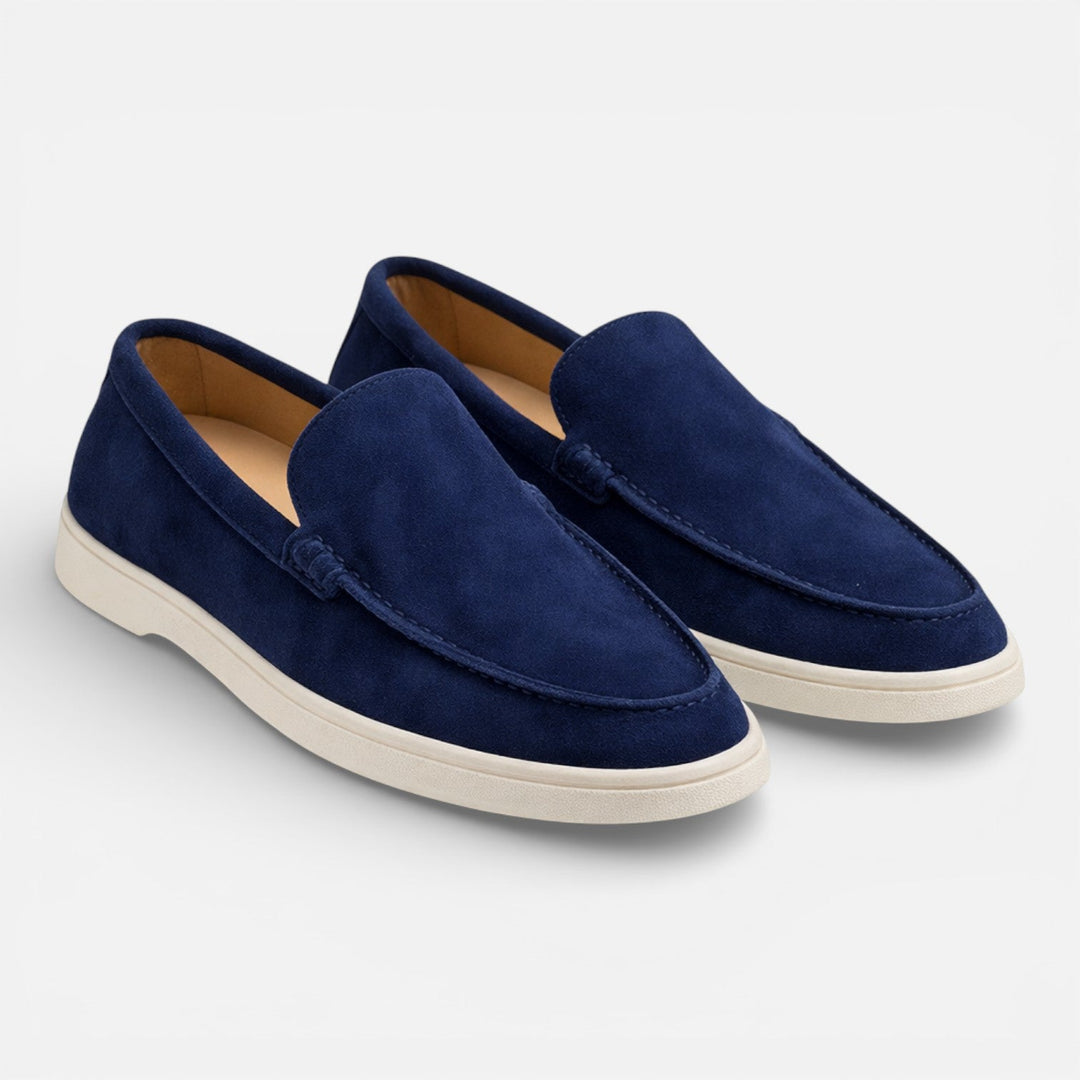 Feloran - Herren Wildleder Slipper Komfortabeler Slip On Schuh