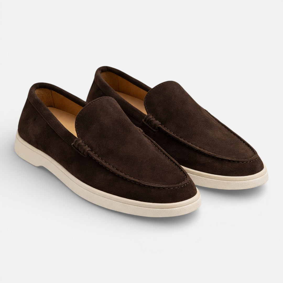 Feloran - Herren Wildleder Slipper Komfortabeler Slip On Schuh