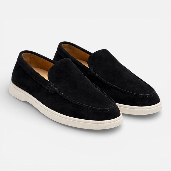 Feloran - Herren Wildleder Slipper Komfortabeler Slip On Schuh