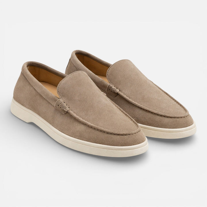 Feloran - Herren Wildleder Slipper Komfortabeler Slip On Schuh