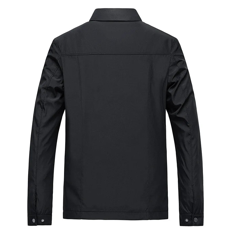 Minimalistische Herrenjacke mit Reißverschluss – Casual Übergangsjacke für Büro & Freizeit - Image 4