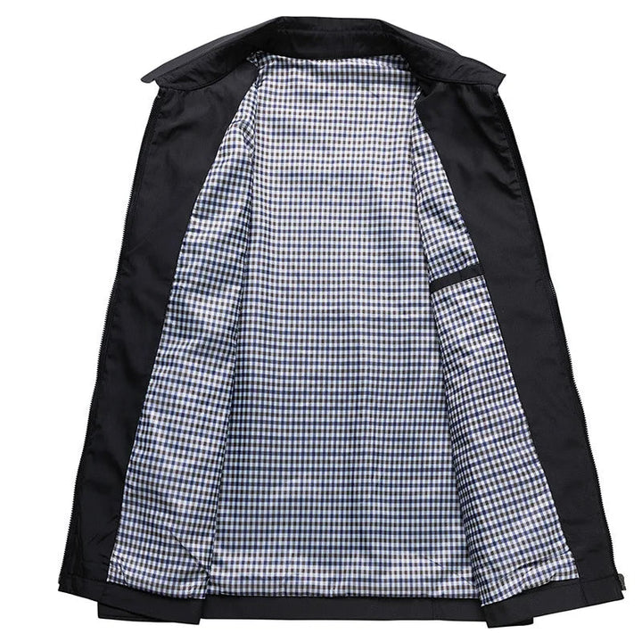 Minimalistische Herrenjacke mit Reißverschluss – Casual Übergangsjacke für Büro & Freizeit - Image 5