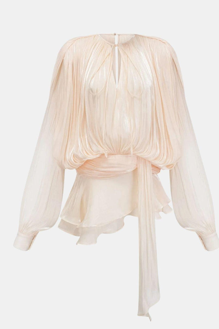 Mioraelle – Plissiertes Minikleid Mit Rüschen Saum