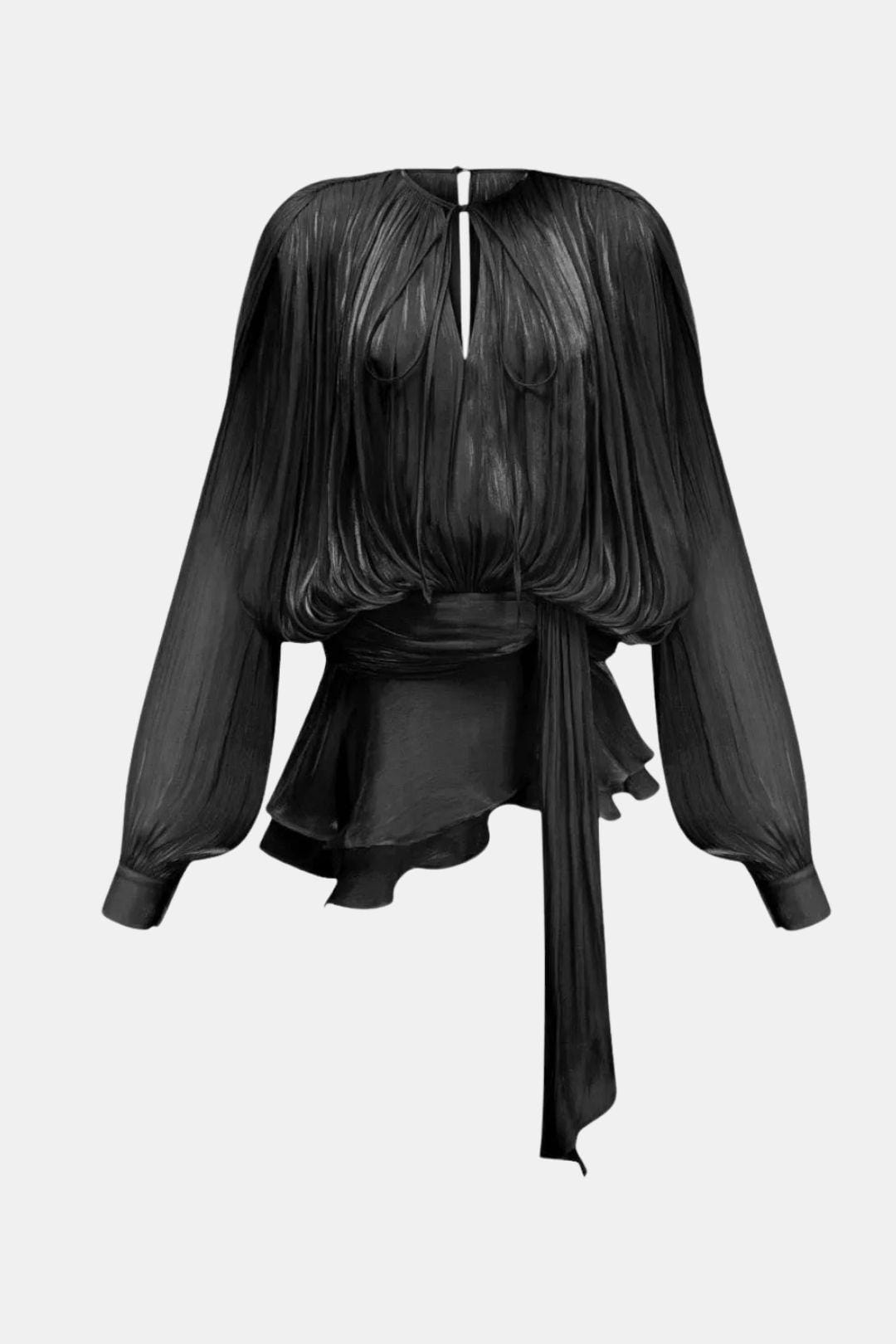 Mioraelle – Plissiertes Minikleid Mit Rüschen Saum