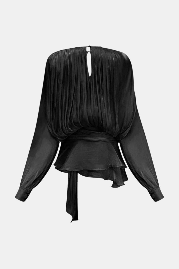 Mioraelle – Plissiertes Minikleid Mit Rüschen Saum