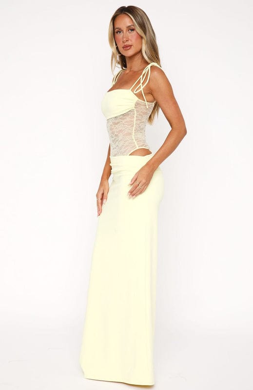 Mirelina – Ärmelloses Spitzen Maxikleid