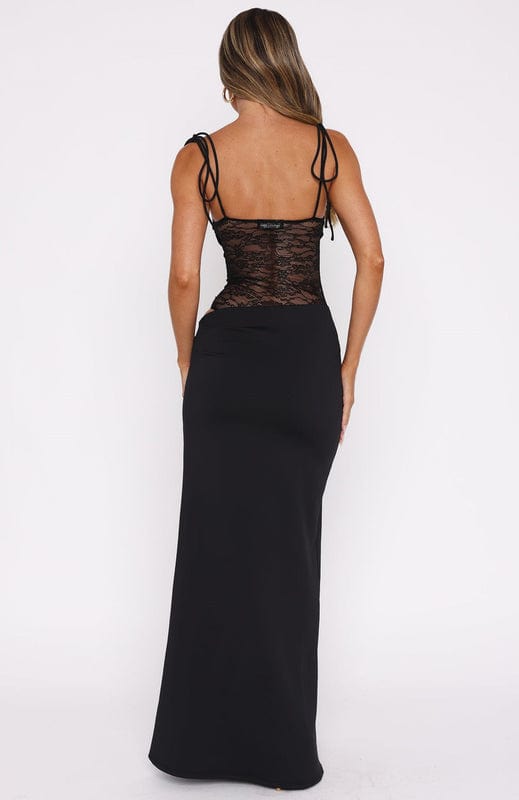 Mirelina – Ärmelloses Spitzen Maxikleid