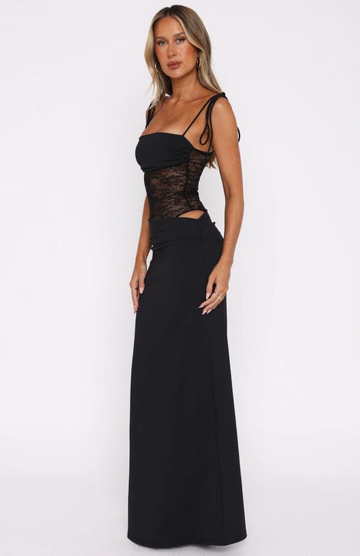 Mirelina – Ärmelloses Spitzen Maxikleid